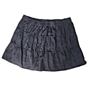 Loft Plus Womens Black Tiered Lined Skirt Size 22 NWT